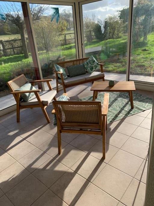 Gite 3 Etoiles Les Gourlines Avec Balneo, Veranda, Piscine Et Garage Avermes Exterior foto